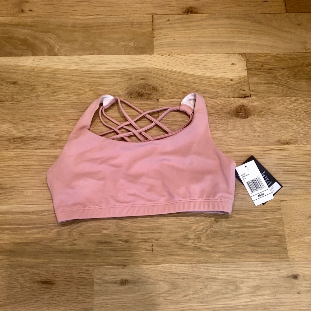 ONZIE pink strappy sports bra small